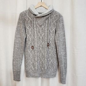 SALE!!! Rue21 Sherpa Lined Collar Cable Knit Sweater Size Men's Small